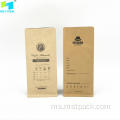 Kraft Paper Coffee Packaging Bag dengan Valve